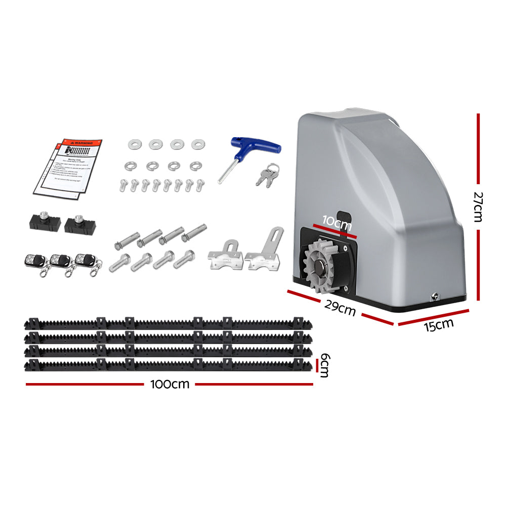 Electric Sliding Gate Opener 800KG Keypad 4M