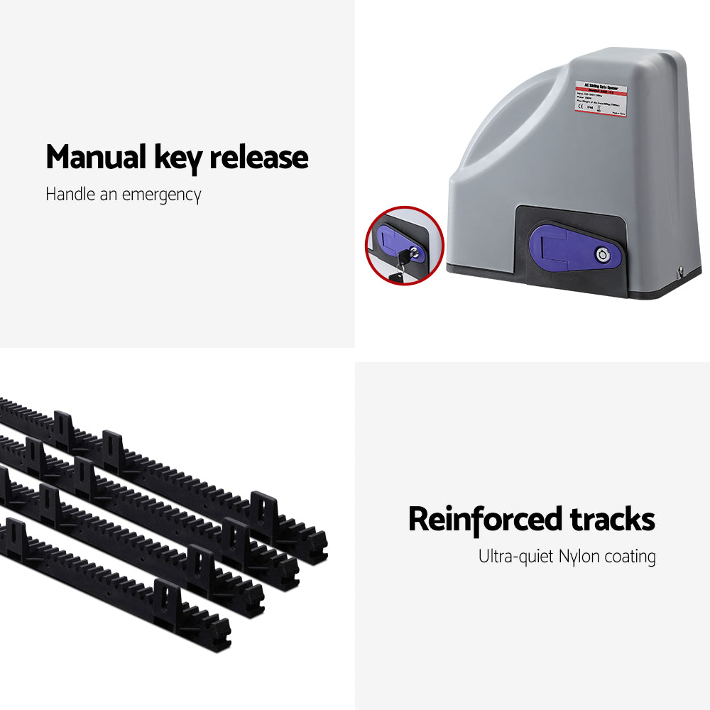 Electric Sliding Gate Opener 800KG Keypad 4M