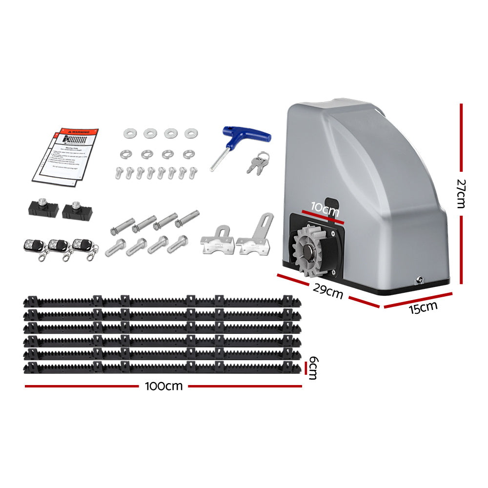 Electric Sliding Gate Opener 800KG 6M Hardware Kit