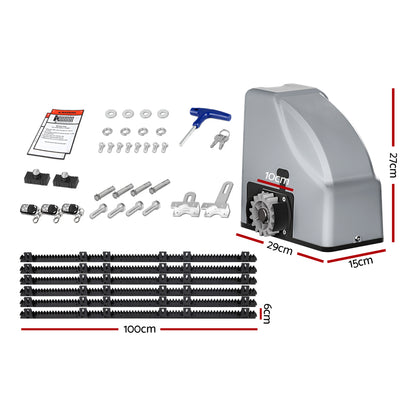 Electric Sliding Gate Opener 800KG 6M Hardware Kit