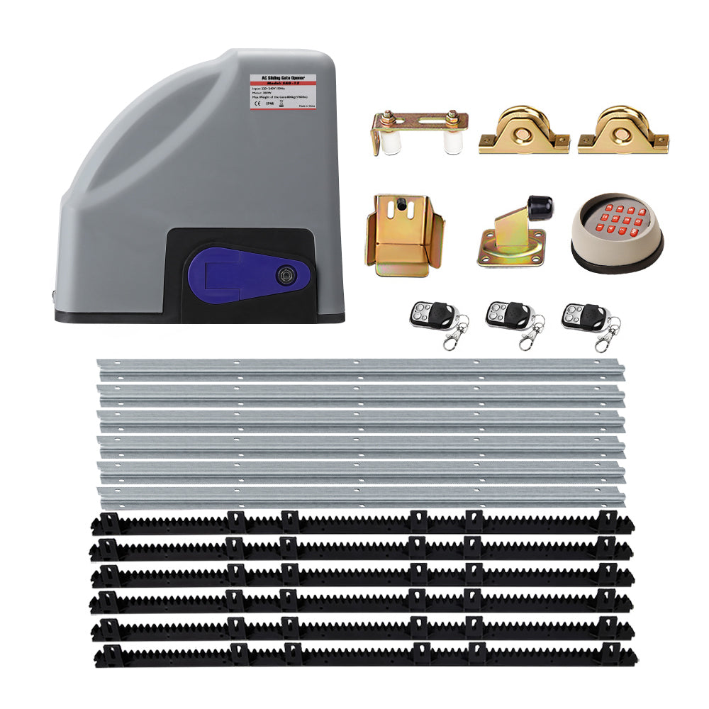 Electric Sliding Gate Opener 800KG 6M Hardware Kit
