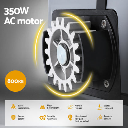 Electric Sliding Gate Opener 800KG 6M Hardware Kit