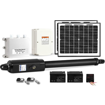 Single Swing Gate Opener 500KG 20W Solar Panel