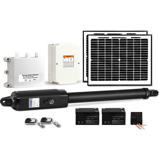 Single Swing Gate Opener 500KG 20W Solar Panel