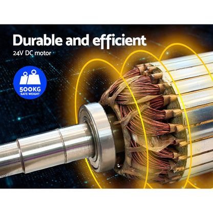 Single Swing Gate Opener 500KG 20W Solar Panel