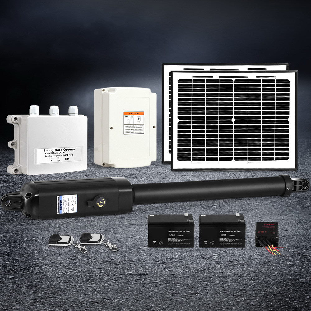 Single Swing Gate Opener 500KG 20W Solar Panel