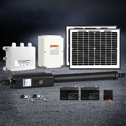 Single Swing Gate Opener 500KG 20W Solar Panel