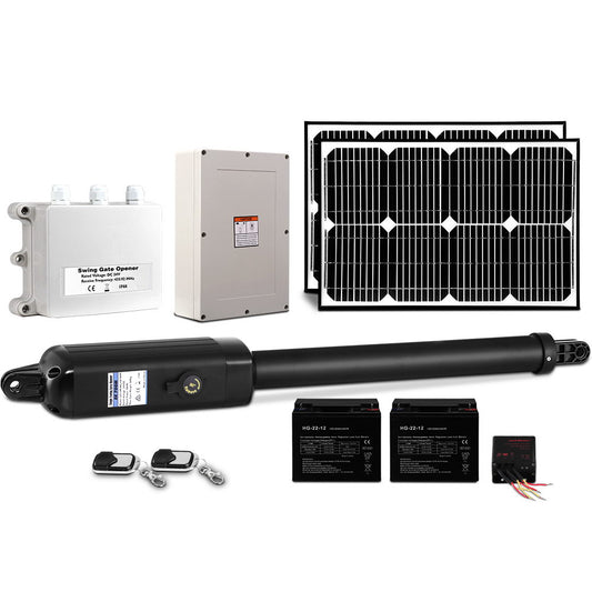 Single Swing Gate Opener 500KG 40W Solar Panel