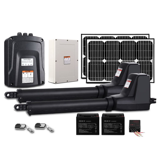 Dual Swing Gate Opener 800KG 40W Solar Panel