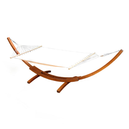 Gardeon Hammock Bed Outdoor Camping Garden Timber Hammock with Stand