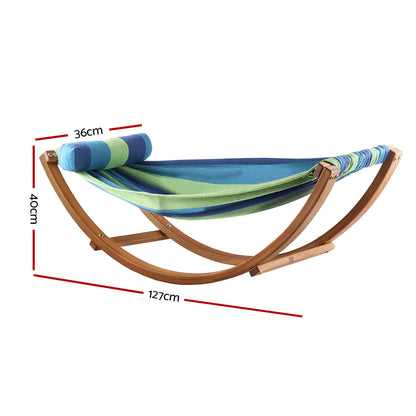 Gardeon Hammock Bed Outdoor Camping Kids Timber Hammock Rocking