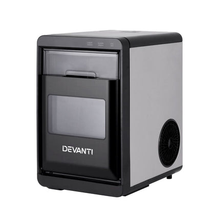 Devanti Ice Maker Machine 20kg Chewable Nugget Ice Countertop w/Self Cleaning
