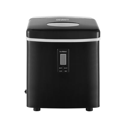 DEVANTI 3.2L Portable Ice Cube Maker Machine Benchtop Counter Black