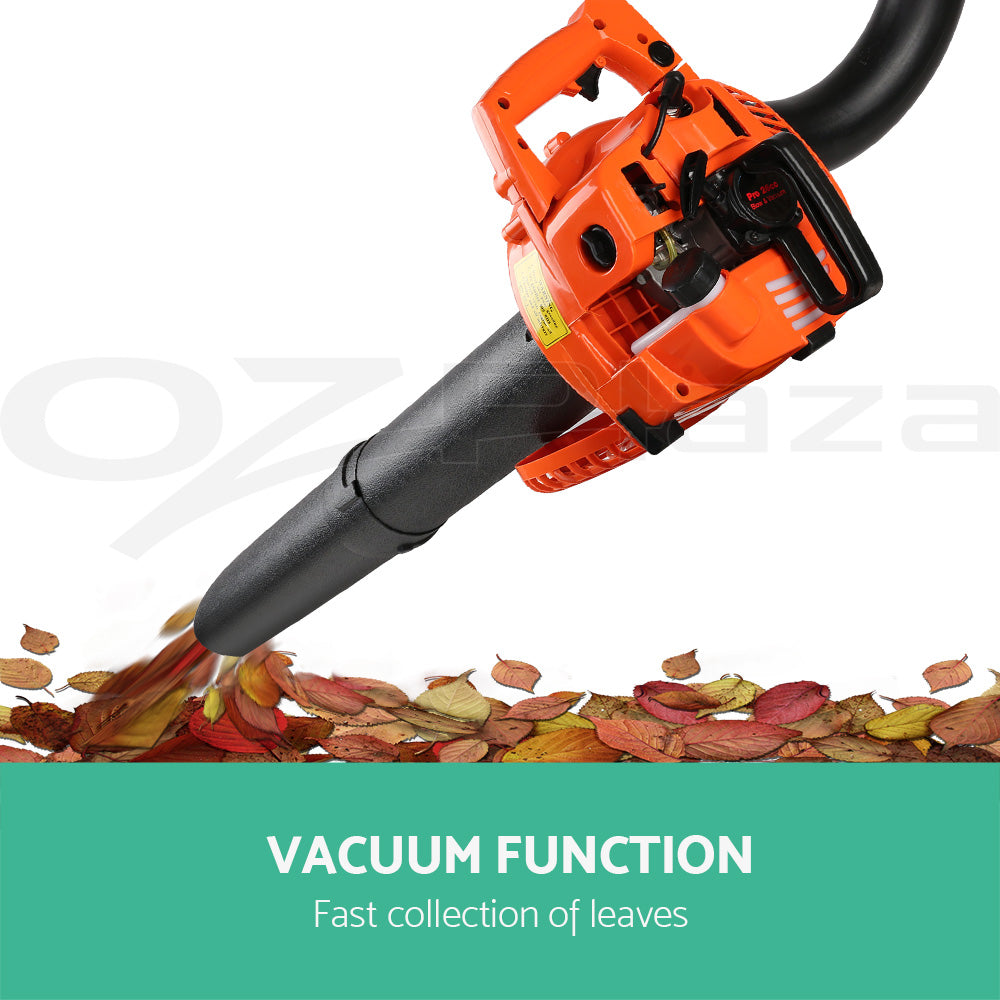 Giantz Petrol Leaf Blower Garden Vacuum Handheld Commercial Outdoor Tool 25.4CC