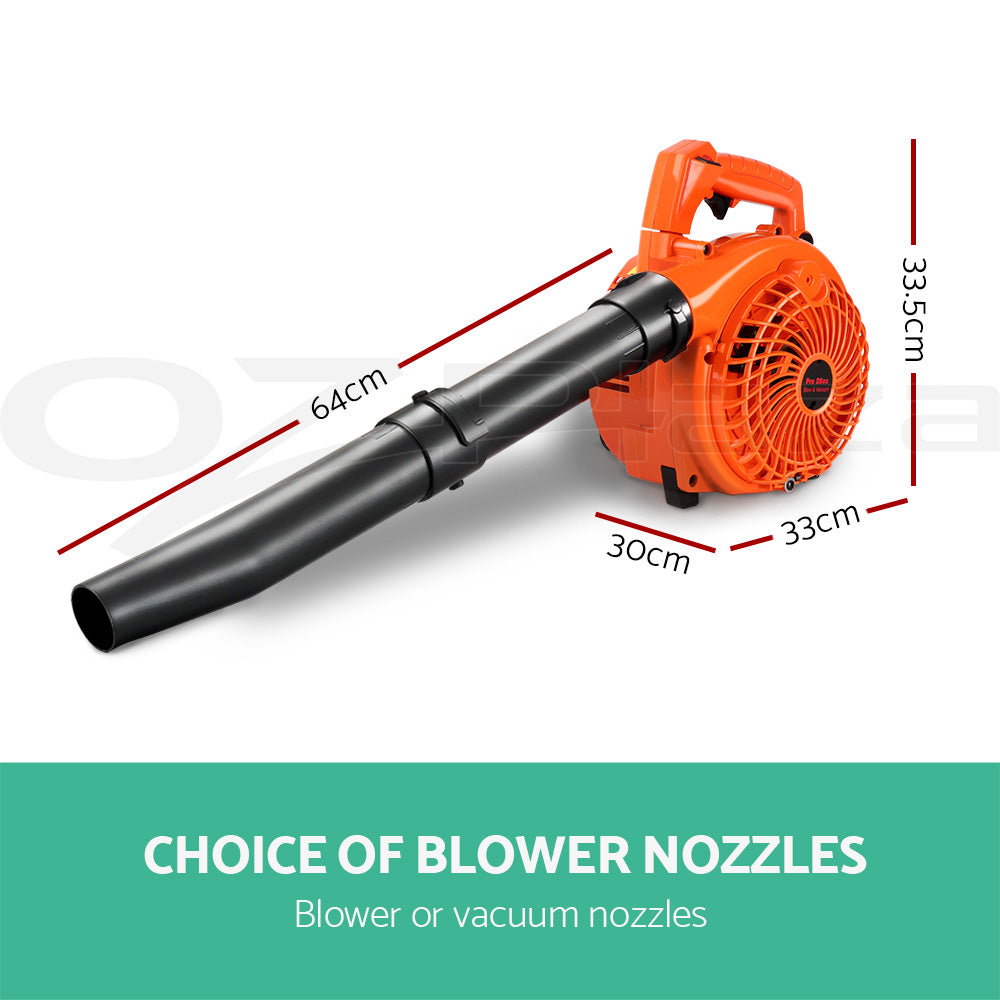 Giantz Petrol Leaf Blower Garden Vacuum Handheld Commercial Outdoor Tool 25.4CC