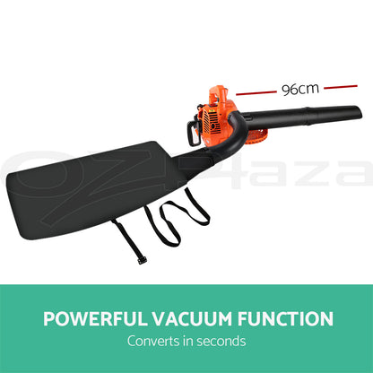 Giantz Petrol Leaf Blower Garden Vacuum Handheld Commercial Outdoor Tool 25.4CC