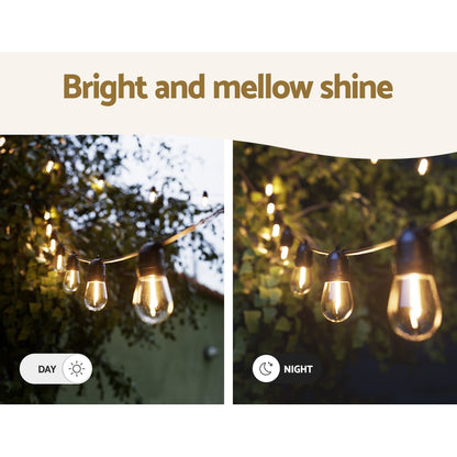 73m Festoon Lights Christmas Fairy String Lights Outdoor Party Garden Decor