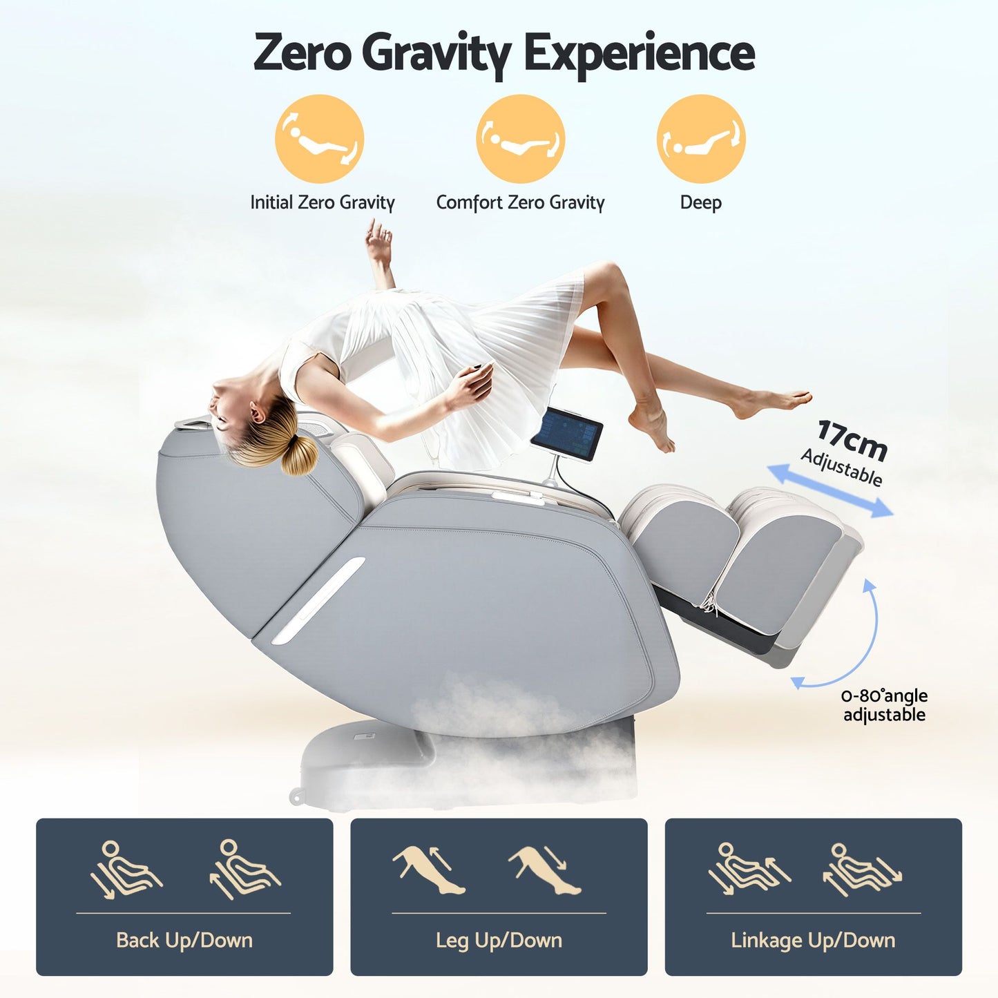 Livemor 4D Massage Chair Electric Recliner Home Massager Gary