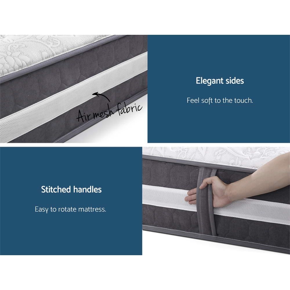 Giselle Bedding Queen Mattress Pocket Spring Queen 30cm
