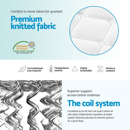 Giselle Bedding 21cm Mattress Pillow Top Single