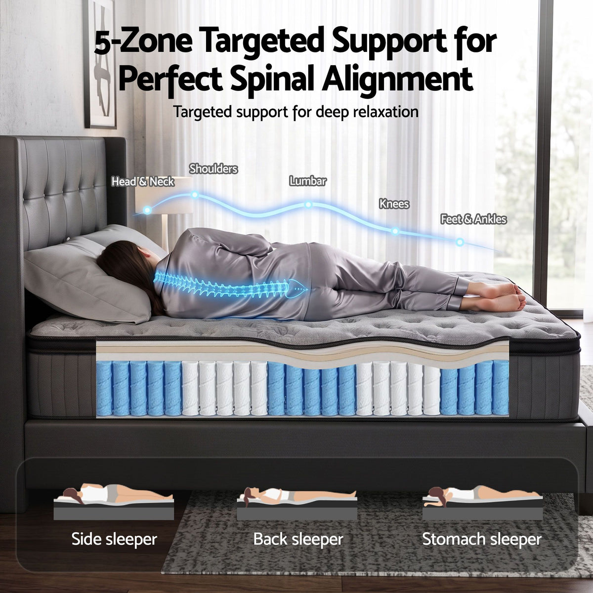 Bed Mattress Giselle 34cm King Single