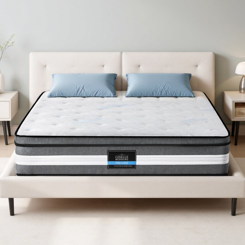Giselle Bedding 30cm Mattress Gel Foam Pocket Spring Double