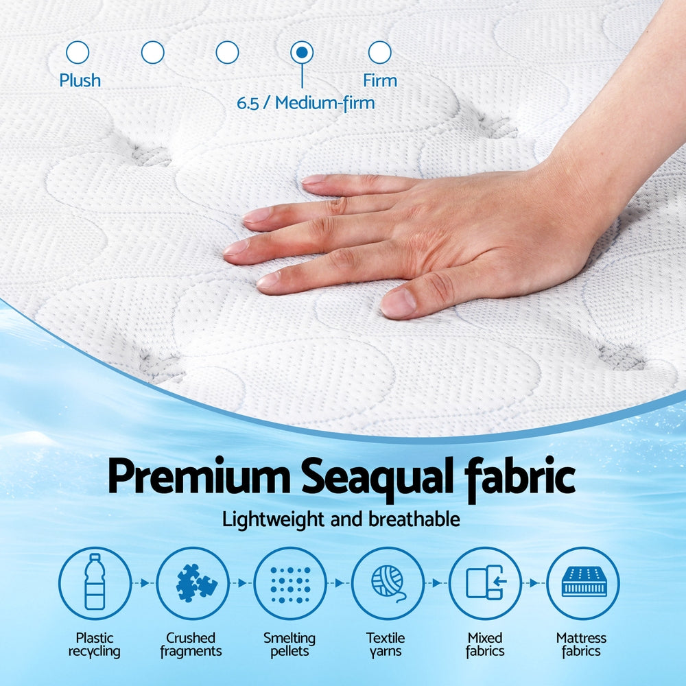Giselle Bedding 30cm Mattress Gel Foam Pocket Spring Double