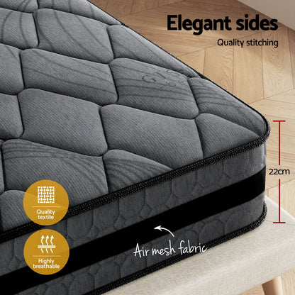 Giselle Bedding 22cm Mattress Medium Firm King