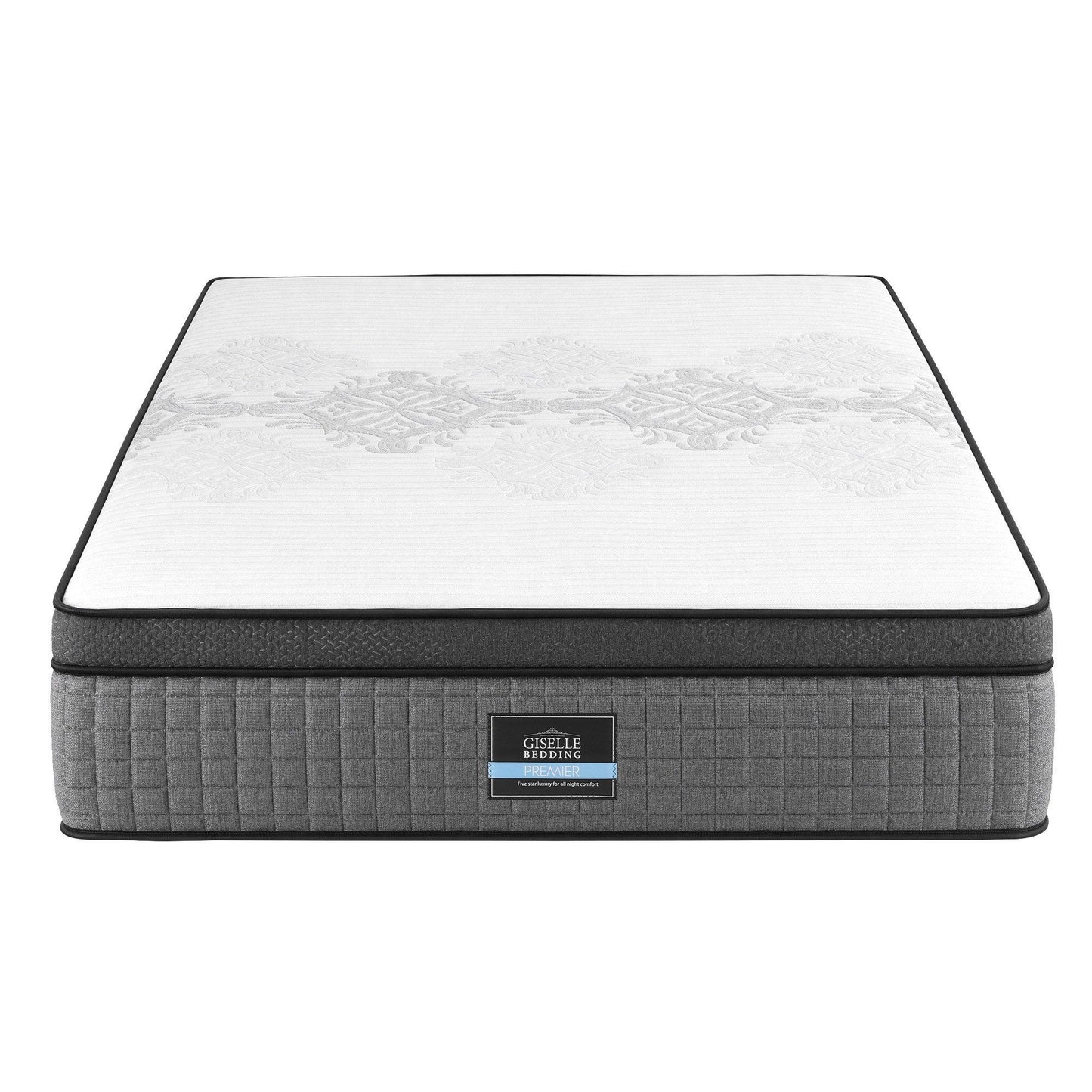 Giselle Bedding Queen Mattress 37cm 4-in-1 Adjustable Firmness Cooling Gel Memory Foam Dual-Zone Flippable for Couples