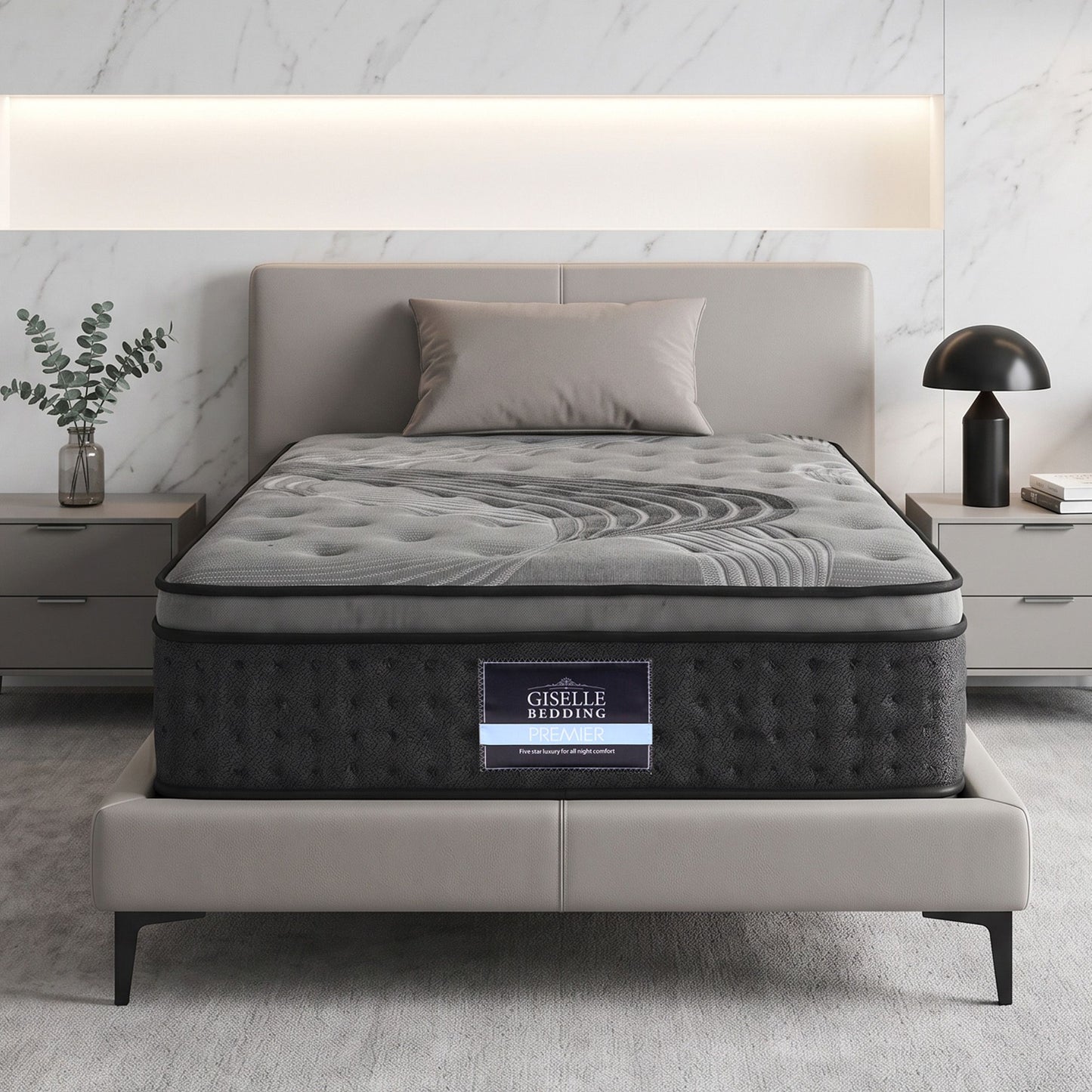 Giselle Bedding 34cm Mattress Bamboo Cover King Single