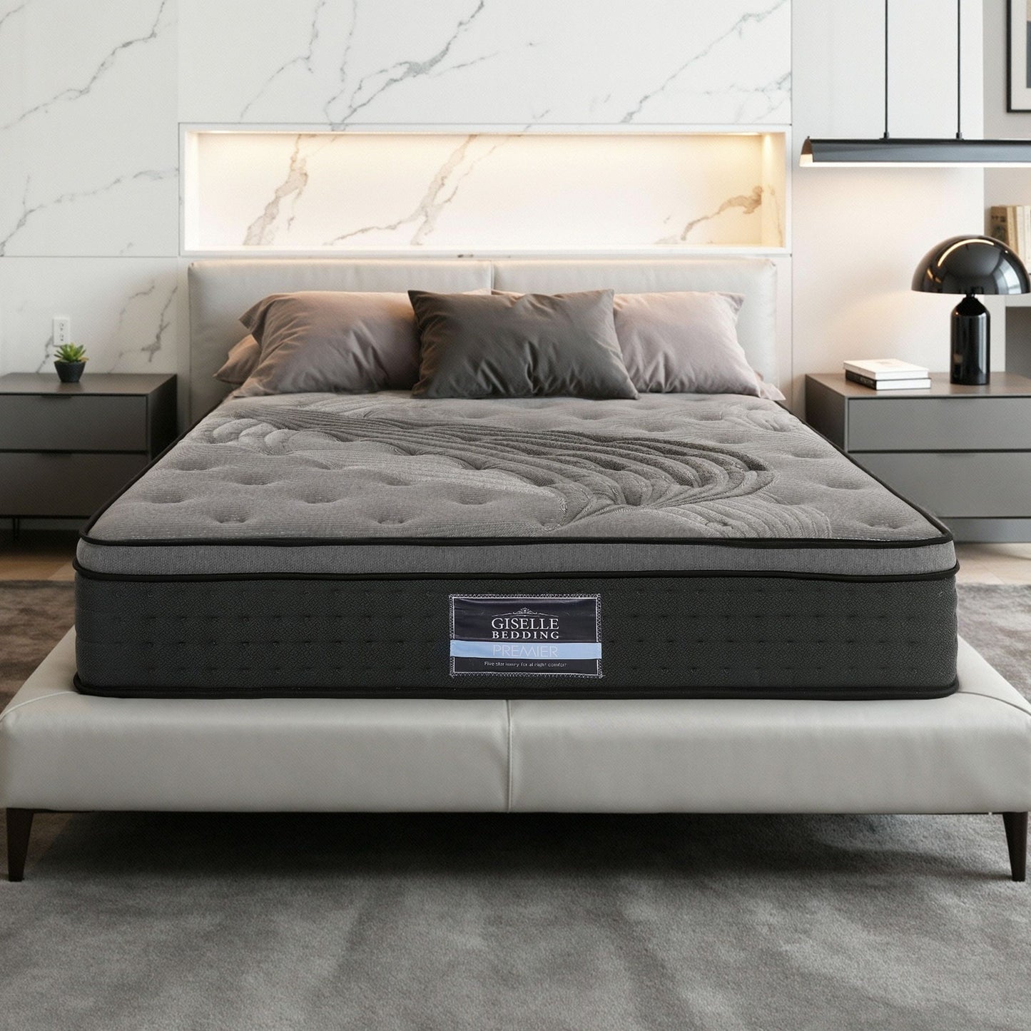 Giselle Bedding 34cm Mattress Bamboo Cover Queen