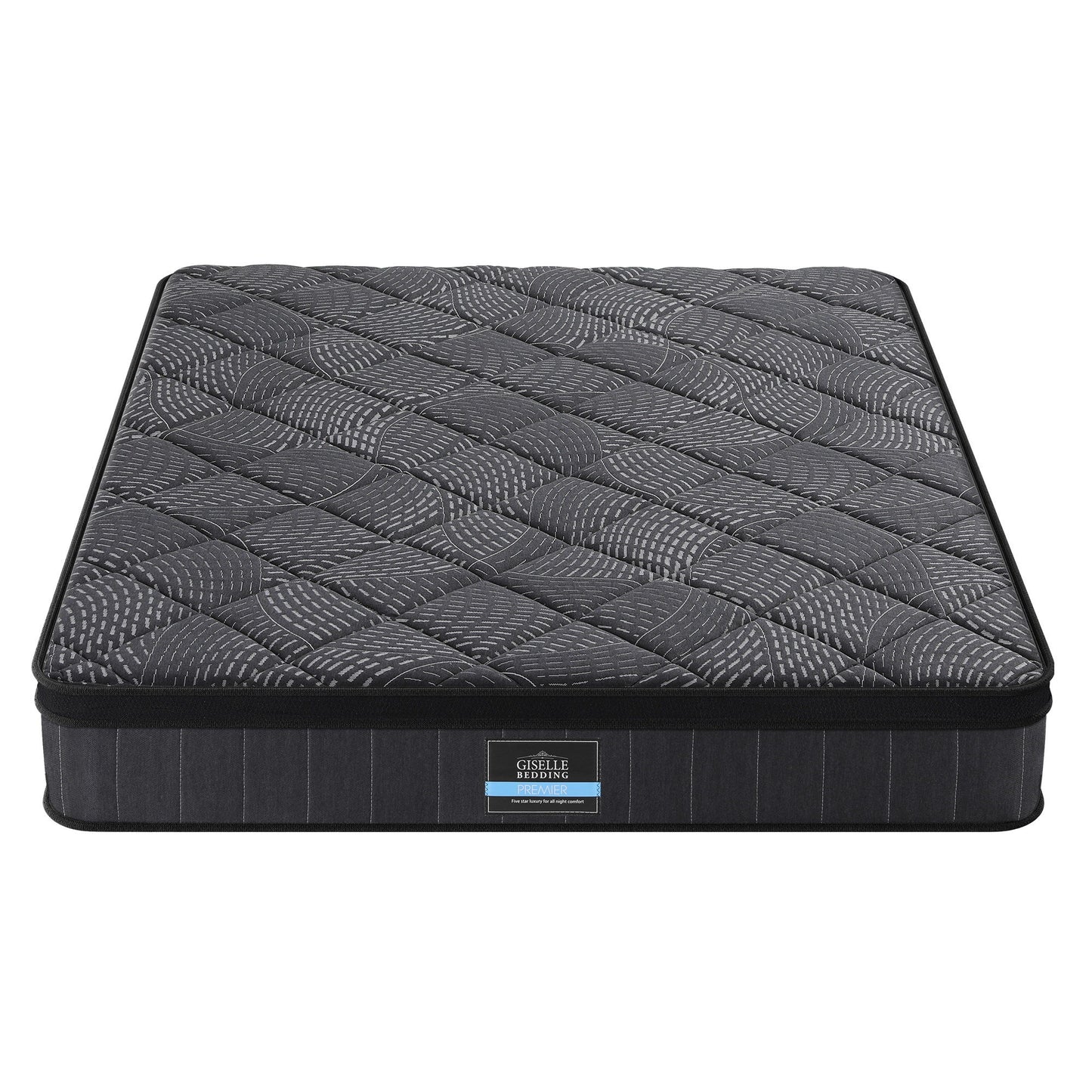 Giselle Bedding Queen Mattress 25cm Pocket Spring Latex Euro Top Medium Firm Bed