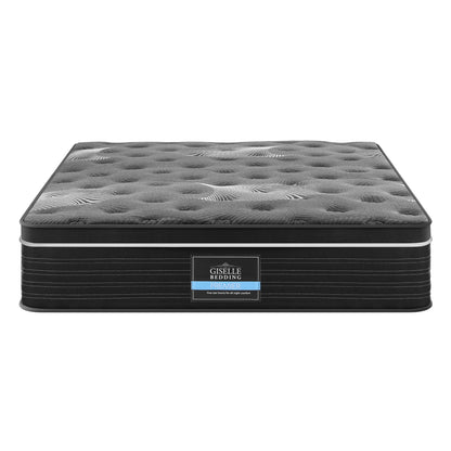 Giselle Bedding King Mattress 35cm Euro Top with Graphene Cooling Comfort Medium Firm