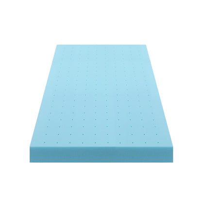 Giselle 12cm Memory Foam Mattress Topper Ventilated Cool Gel Bamboo Cover King Single