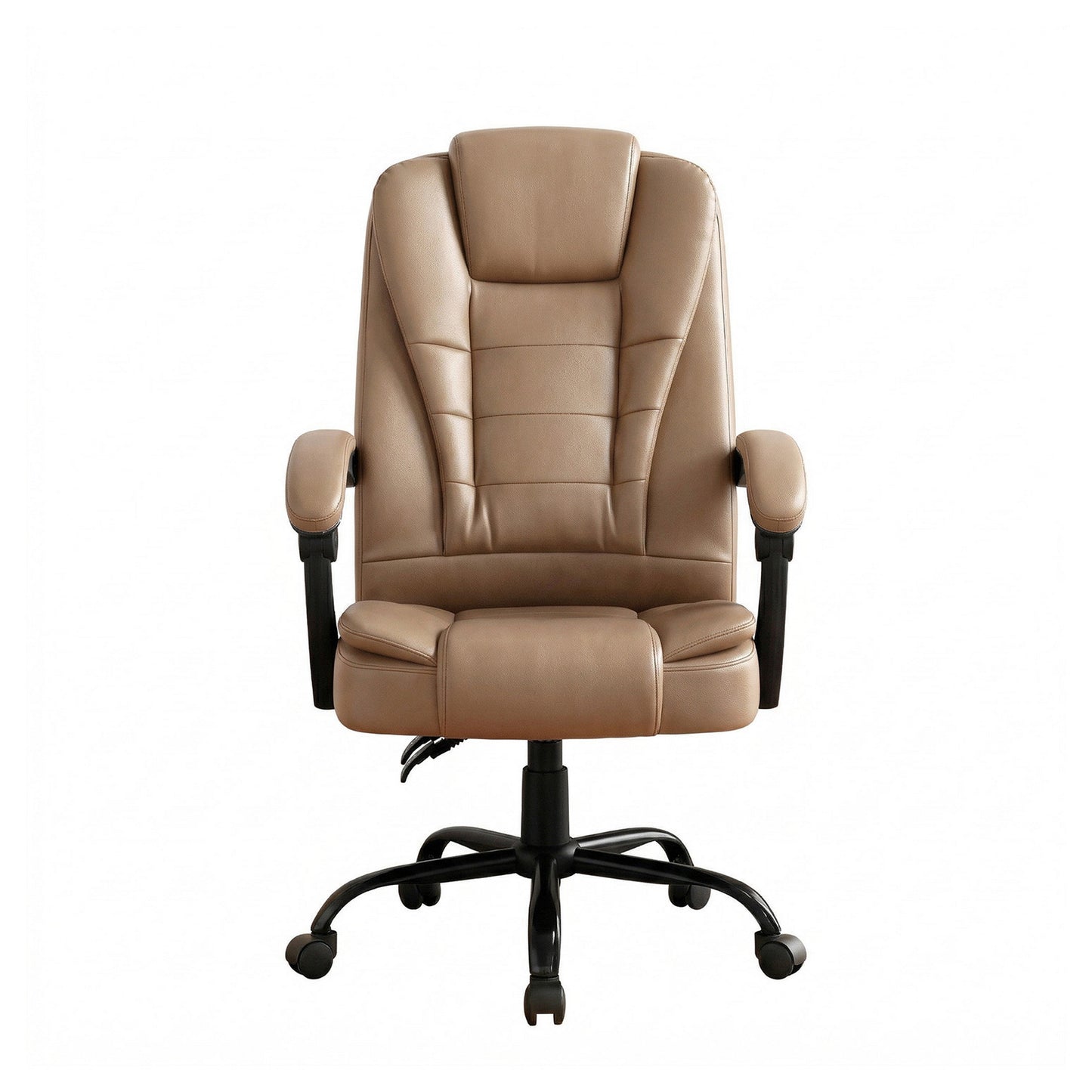 Artiss Massage Office Chair Executive Computer Gaming Chairs Brown PU Leather Espresso
