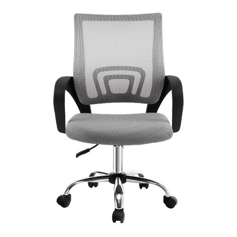 Artiss Mesh Office Chair Mid Back Grey