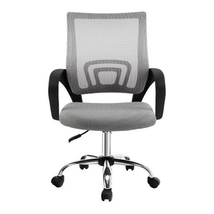 Artiss Mesh Office Chair Mid Back Grey