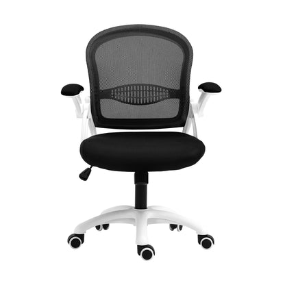 Artiss Mesh Office Chair Mid Back Black