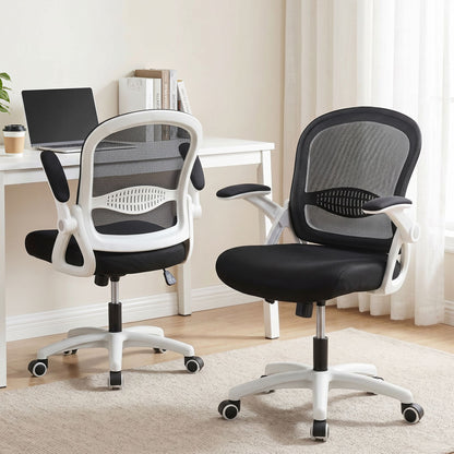Artiss Mesh Office Chair Mid Back Black