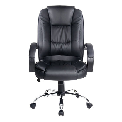 Artiss Executive Office Chair Leather Tilt Black