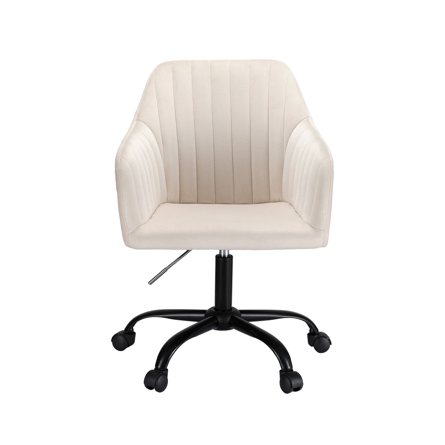 Artiss Office Chair Velvet Seat Cream