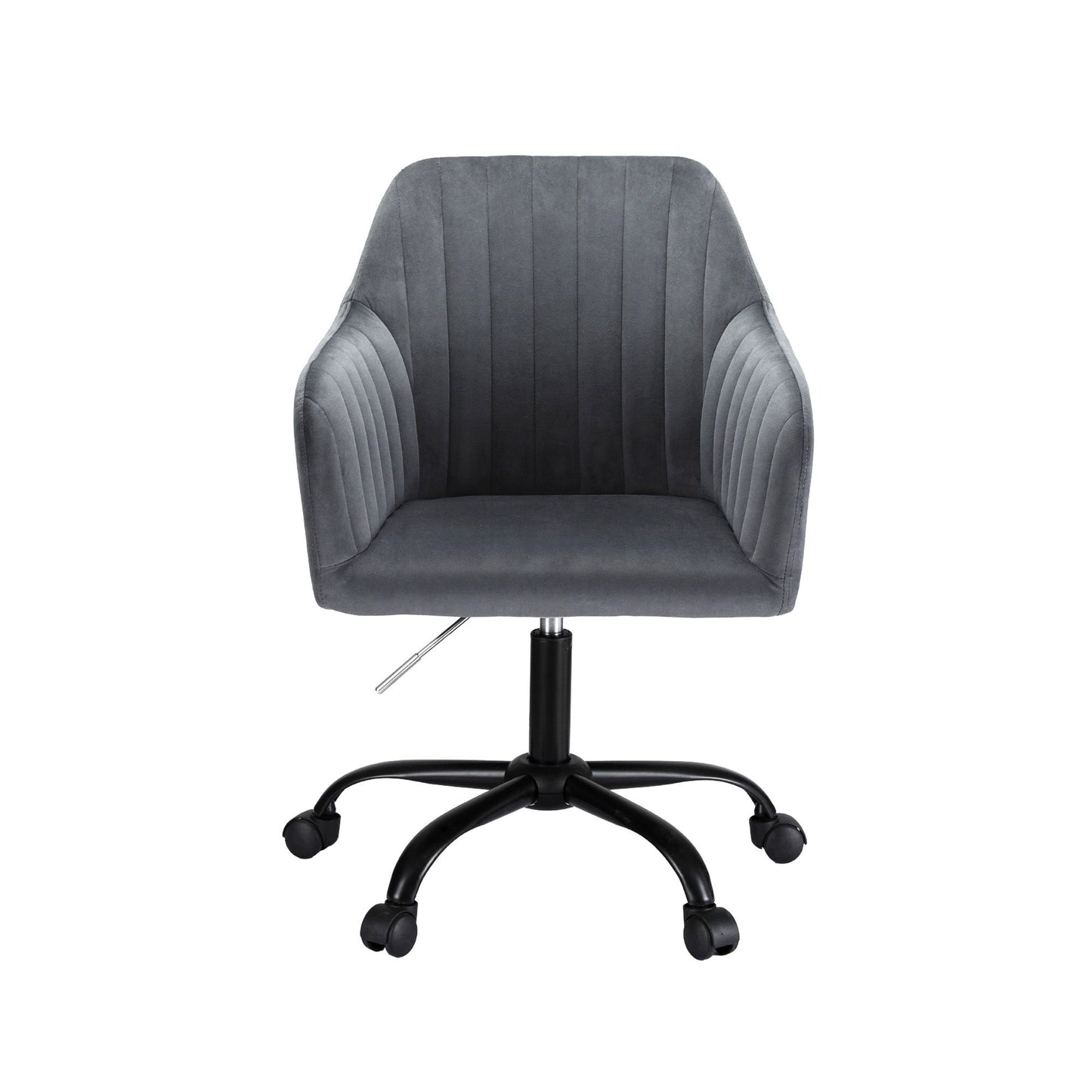 Artiss Office Chair Velvet Seat Dark Grey