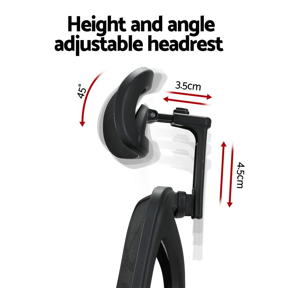 Artiss Ergonomic Office Chair Recline Black