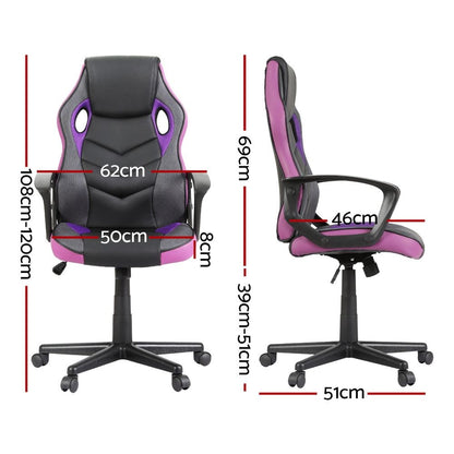 Artiss Gaming Office Chair Computer Chairs Purple