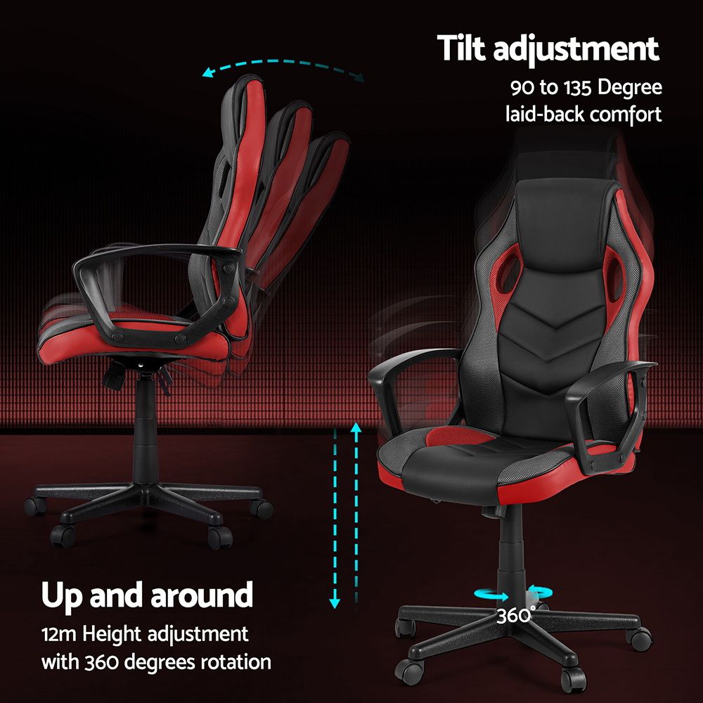 Artiss Gaming Office Chair Computer Chairs Red