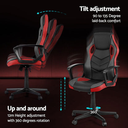 Artiss Gaming Office Chair Computer Chairs Red