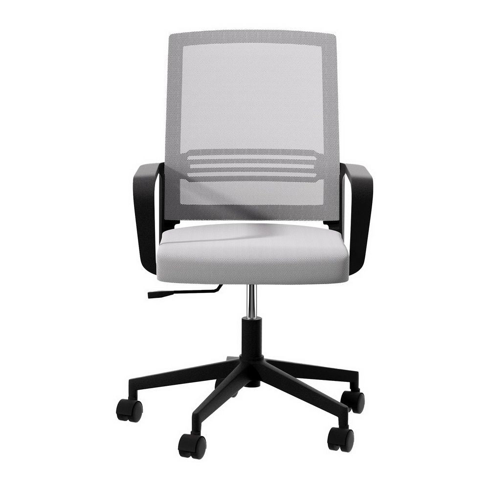 Artiss Mesh Office Chair Mid Back Grey
