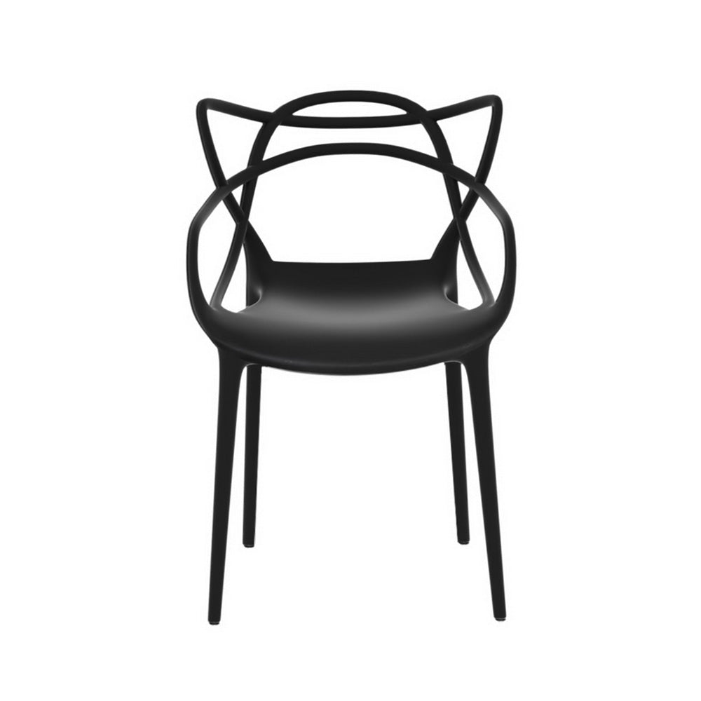 Gardeon 4PC Outdoor Dining Chairs PP Portable Stackable Chair Patio Furniture