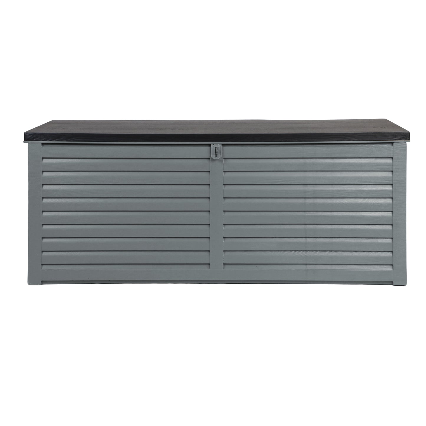 Gardeon Outdoor Storage Box 390L Container Lockable Garden Bench Tools Toy Shed Black