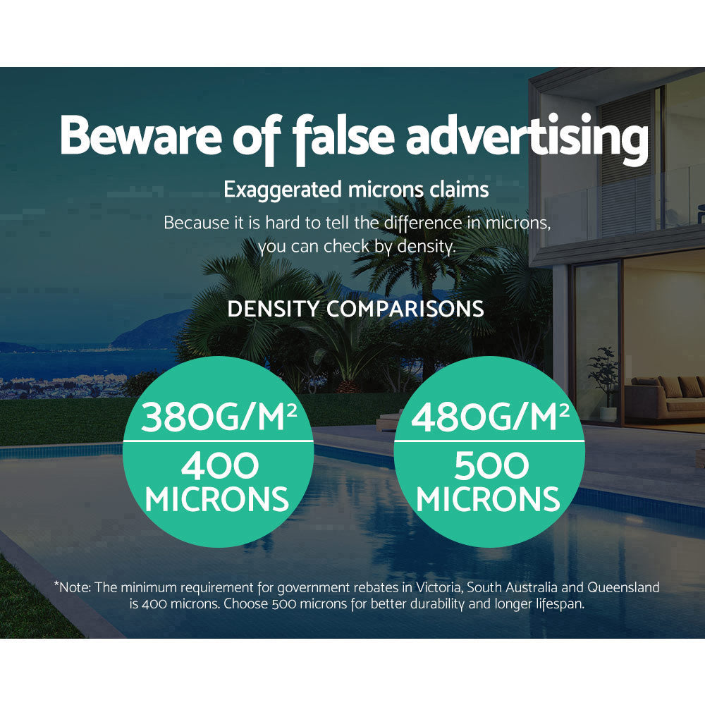 Aqua Buddy Pool Cover 500 Micron 11x4.8m Swimming Pool Solar Blanket Blue